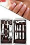 Nail Clipper Tweezers File 12 Piece Manicure Pedicure Set with Bag - 3