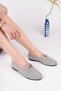 Gray Ballerina Buckle Detailed Casual Shoes - 2