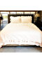 Double Ruffled 4 Piece Duvet Cover Set 100% Natural Cotton