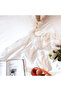 Double Ruffled 4 Piece Duvet Cover Set 100% Natural Cotton - 8