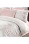 Serenova Ivory & Pink Cotton Satin Bed Linen Set 6 Pcs 200x220 Cm & Gift Turkish Coffee Set - 3