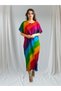 Rainbow Patterned Dress - 7
