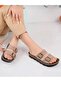 Daily Orthopedic Double Banded Buckle Non-Slip Sole Comfortable Slippers - 2