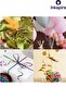 White Raffia 1 Piece 200 Meters Colorful Flat Ribbon 8 mm Plastic Balloon String Balloon Ornament Ribbon Gift - 8