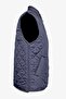 Micro Pattern Work Vest Double Pocket Winter Inner Wear Protective Coat Vest Men's - 2