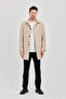 Men's Stone Classic Collar Standard Fit Trench Coat - 2