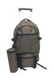 2 Stage Wheeled Rickshaw Thermal Flask Bag Brown Cabin Size, Portable Travel Bag - 3