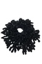 Black Velvet Bun Buckle Plump Elastic Hijab Women's Accessory Buckle - 2