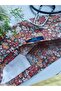 Standard Size Brown Crispy Flowers Patterned Surgical Bonnet Doctor Nurse Health Care Bonnet - 5