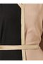 Color Block Lace Detail V-Neck A-Line Jalabyia - 4