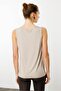 Beige Women's Crew Neck Stone Strap T-Shirt - 4