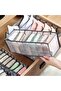 7 Compartment Drawer Organizer - Foldable Fabric Wardrobe Organizer Box - 4