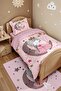 Pink Princess on the Moon Patterned Single Quilt and Pillowcase - 4