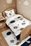 Space Vehicles Patterned Single Duvet and Pillowcase - 4