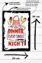 Set of 3 Wooden Wall Posters, Modern Art Decor for the Kitchen, Cafe, or Dining Room - 6