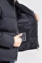 Men's Brand Logo Detailed Regular Fit Long Sleeve Navy Blue Coat - 4