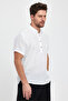 Muslin Collar Half Placket Shirt - 4020 - 2