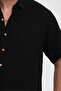 Men's Shirt - Short Sleeve Shirt with Muslin Collar - 4040 - 4