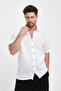 Men's Shirt - Short Sleeve Shirt with Muslin Collar - 4040 - 3