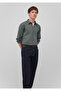 Green Men's Shirt - M 0211091 -85370 Honeycomb Fabric