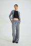 Modal Cardigan with a Hood and Zipper and Wide Leg Tailored Pants Modal Fabric - 8