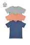 Children's T-Shirt - Girls' and Boys' Set of 3 Basic Design Plain Short Sleeve Top T-Shirt