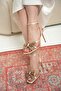 Drew Satin Bow Stone Women's Heeled Shoes - 3