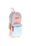 Mazing Glittery Salmon Girl's Pencil Bag - Bag Shaped