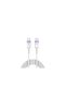 كابل شفاف متدرج من مادة PVC (USB-C) إلى (USB-C) - 60 واط - 1.2 متر - بنفسجي - DC23A - 2