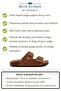 Unisex Orthopedic Sole Comfort Model Slippers with Double Strap Buckle, Daily Comfortable for Outside and Inside - 3