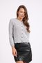 Women's Virka Openwork Thin Knitwear Cardigan Gray - 6
