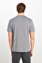 100% Cotton Regular Fit Regular Cut Crew Neck Printed Gray T-Shirt - 5