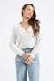 Bonita VT76 White Knitwear Cardigan - Buttoned - 3