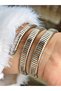 Special Design Snake Model Steel Cord Silver-Copper Color Women Wrist Watch - 4