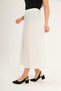 Women's Hijab Long Pleated Skirt Leather Look Stylish Women's Dress Skirt - 4