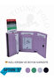 Rfid Protected Women's Lilac Automatic Mechanism Anti-Theft Card Holder Wallet with Coin Compartment - 4
