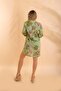 Short Shirt Oversized Ethnic Green Bnts-23009-B - 2