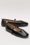 Daily Single Belt Women's Ballerina Shoes Black - 3