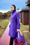 Purple Full Covered Parachute Fabric Hijab Swimsuit - M2409 - 3