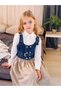 Girl's Top Denim Vest Gilet Salopet Dress - 2