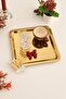 Nesto Stainless Square Butterfly Detailed Presentation Tray Gold 1 Piece - 2
