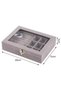 Jewelry Storage Box and Organizer, Jewelry Holder and Display Organizer for Earrings, Necklaces, Bracelets and Rings, Grey Color - 7