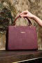 Women's Burgundy 355 Shoulder and Hand Bag - 4