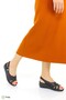 Women's Genuine Leather Wedge Heeled Orthopedic Sandals M26Ys2510 - 2