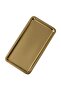Stainless Steel Gold Color Rectangular Wide Metal Flat Presentation Tray Tea Coffee Dessert Presentation 6 Pieces - 5