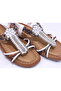 25Y150-7 Pearl and Stone Sandals (the Mold Is Smaller Than Size 1) - 6