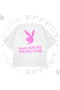 Unisex Oversize Anti Social Social Club Rabbit Printed Boxy Fit Thick Fabric T-Shirt - 2