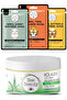 Aloe Vera Collagen Face Cream 50 ml Animal Paper Mask Set 3 X 25 Gr