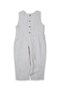 Sarh Pleated Linen Jumpsuit 2-6 Years Natural - 5