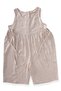 Sleeveless Lace-up Linen Jumpsuit 2-6 Years Natural - 2